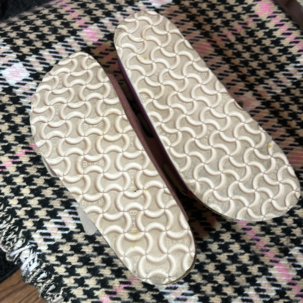 Birkenstock Pink and Gold Sandals - Picture 8 of 11
